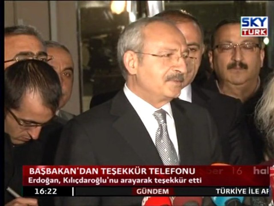 Başbakan'dan Teşekkür Telefonu