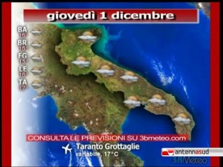 Previsioni del tempo, giovedì 1 novembre