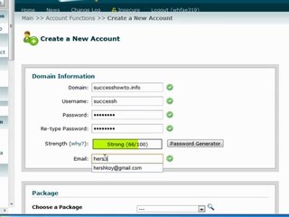 Wordpress Site - Open Domain Account in GVO