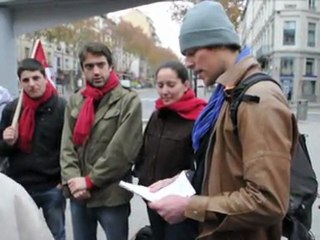 Le Front de Gauche en action Lyon 26-27 novembre