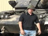 Tank Drives Over Huge Bean Bag Comfy Sack