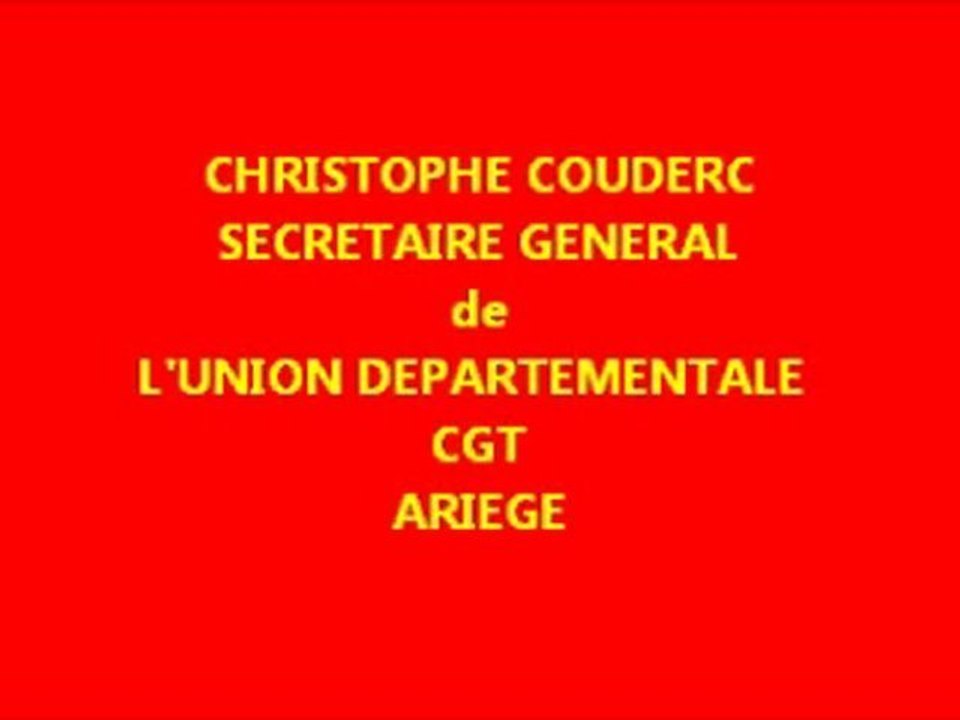 union departementale cgt Ariege
