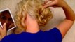 Easy curly hairstyles for medium long hair Wedding prom updo tutorial Homecoming bridesmaid side bun