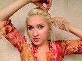 Holiday hairstyles for medium long hair tutorial Easy holiday updo Gibson tuck roll Winter 2012