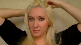 Party hairstyles for medium long hair tutorial Easy cute updo Angel fairy greek goddess halloween