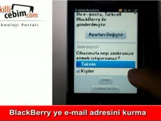 blackberry e-mail hesabı kurulumu