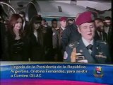 La presidenta Cristina Fernández de Kirchner arribó a Venezuela