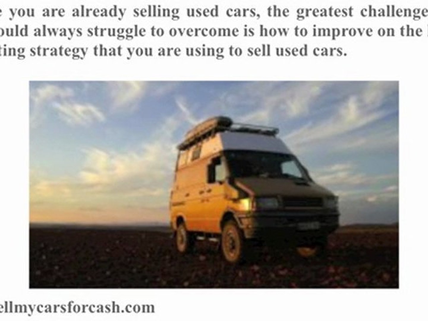 Sell Used Cars l A Perfect Sales Guide for Used Cars