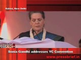 6 Sonia Gandhi addresses YC Convention