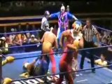 Mil Mascaras, Dos Caras & Canek vs Los Psycho Circus. pt2.