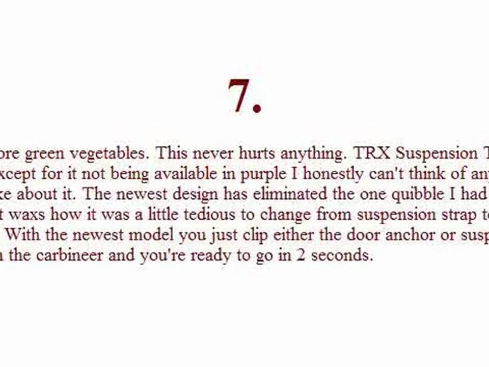 TRX Suspension Trainer Review