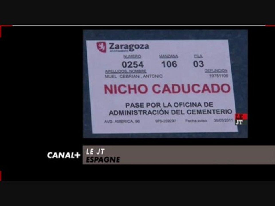 Crise Espagne - Les morts expulsés