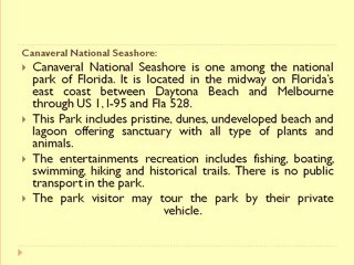 Florida National Parks and its Types