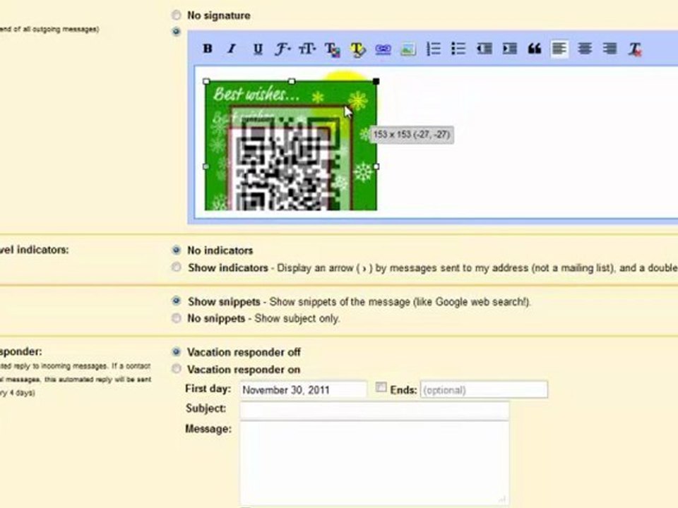 How to add a Banner in Gmail | Picture in Gmail Signature | QR Code in Signature