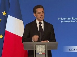 Cérémonie de remise des écharpes d'or de la prévention routière