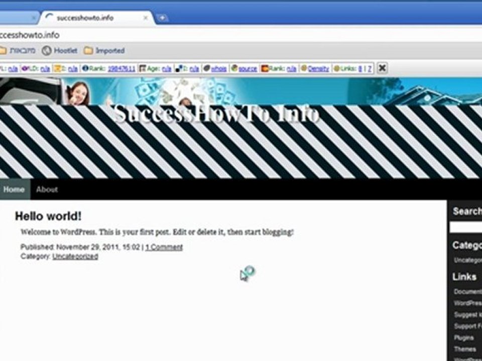 Wordpress Site - Install Wordpress In One Click!