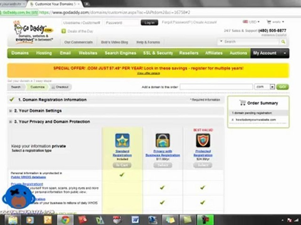 Step 1: How to Create your Domain?