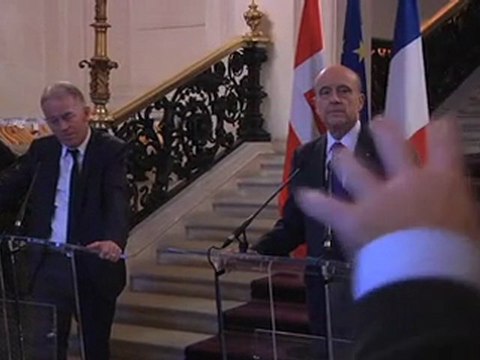 Point de presse conjoint d'Alain Juppé avec son homologue danois, Villy Søvndal (30.11.11)