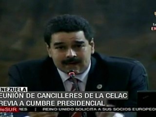 Maduro inaugura reunión de cancilleres de la CALC
