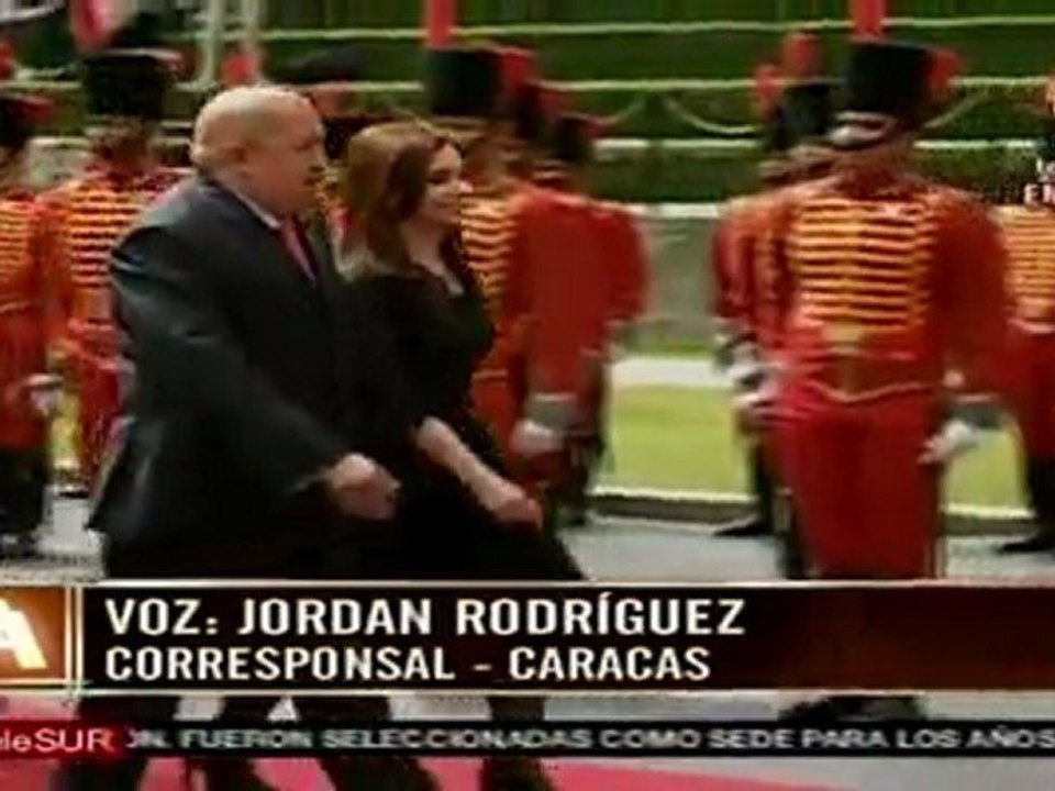 Presidente Chávez recibe a Cristina Fernández en Miraflores