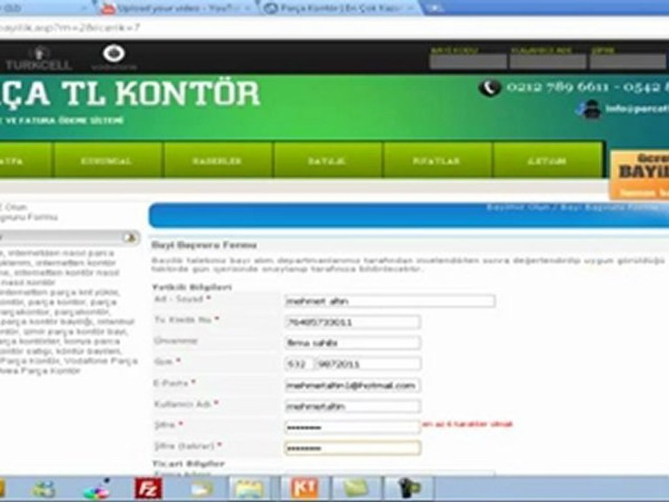 Parça Kontör Bayiliği Yapmak