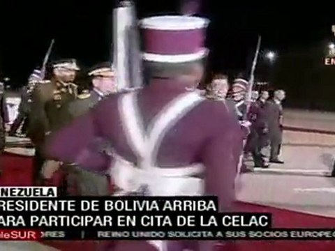 Evo Morales llegó a Venezuela para nacimiento de la CELAC