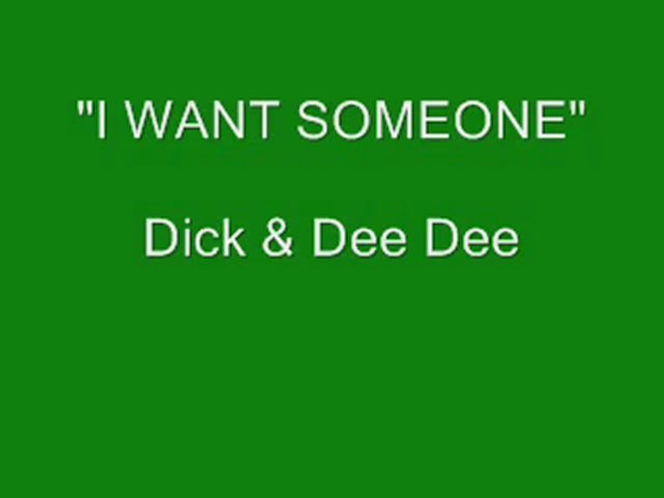 I Want Someone (1961)