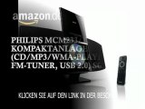 Philips MCM233/12 Kompaktanlage (CD/MP3/WMA-Player, FM-Tuner, USB 2.0) schwarz