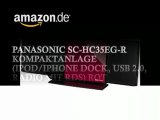 Panasonic SC-HC35EG-R Kompaktanlage (iPod/iPhone Dock, USB 2.0, Radio mit RDS) rot