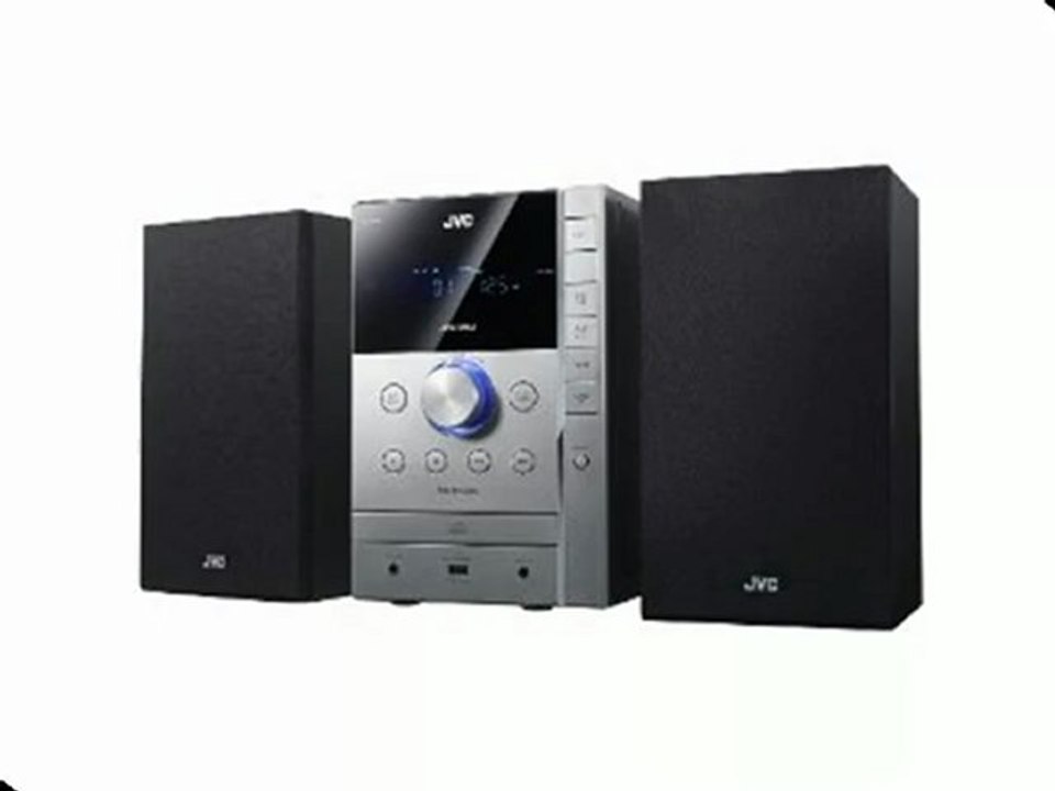 JVC UX G 377 E Kompaktanlage (FM-Tuner, 60 Watt, USB 2.0) schwarz-silber