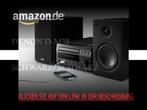 Denon D-M38 Kompaktanlage (Apple iPod-Dock, USB 2.0) schwarz/schwarz