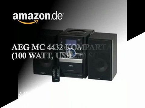 Aeg MC 4432 Kompaktanlage (100 Watt, USB 2.0) schwarz