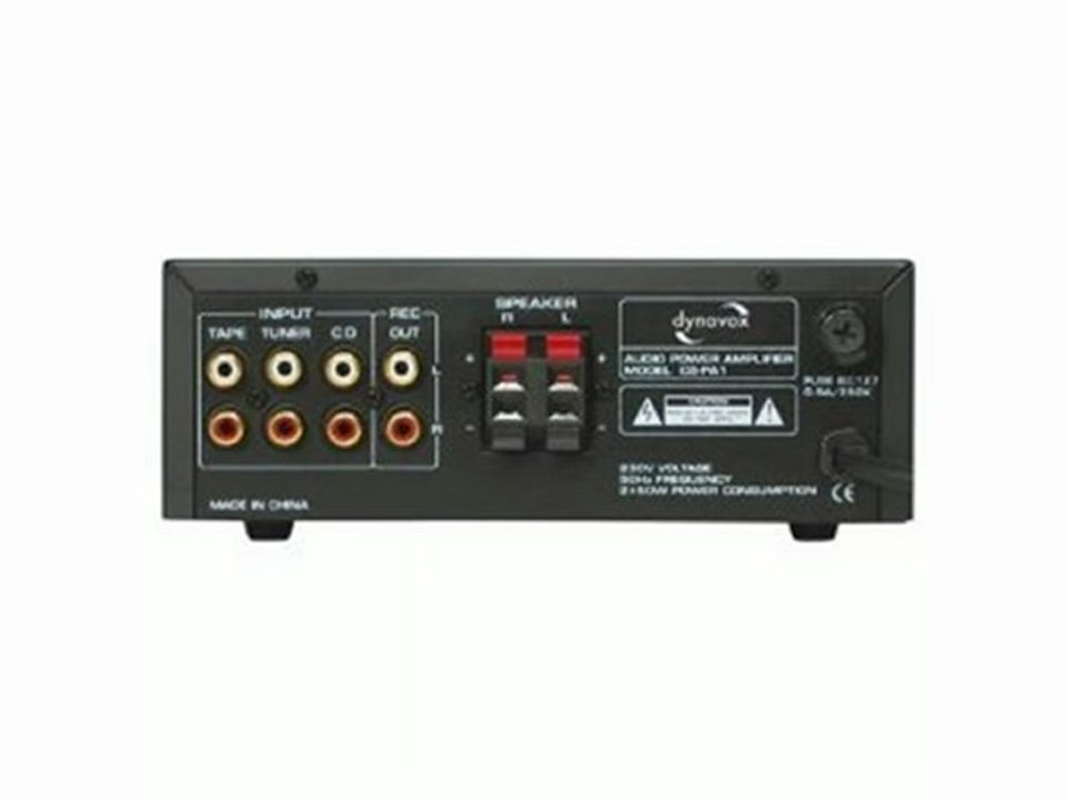 Dynavox CS-PA1 Mini-Verstärker (HiFi, 2x 50Watt) schwarz