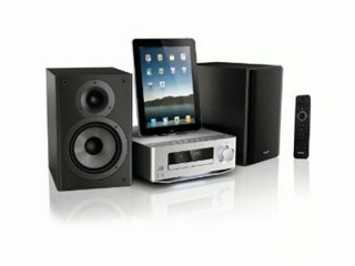 Philips DCM7005 Kompaktanlage (CD/MP3/WMA-Player, 100 Watt, Apple iPod Dock, USB 2.0) schwarz