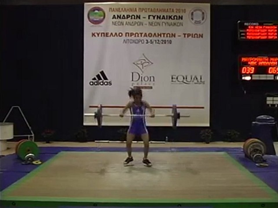 2010 Hellenic Weightlifting Championships| Finals|Women 48-53kg