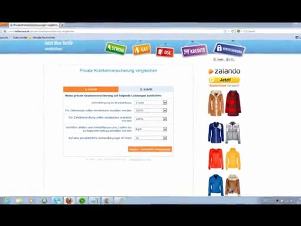 Tarife online vergleichen