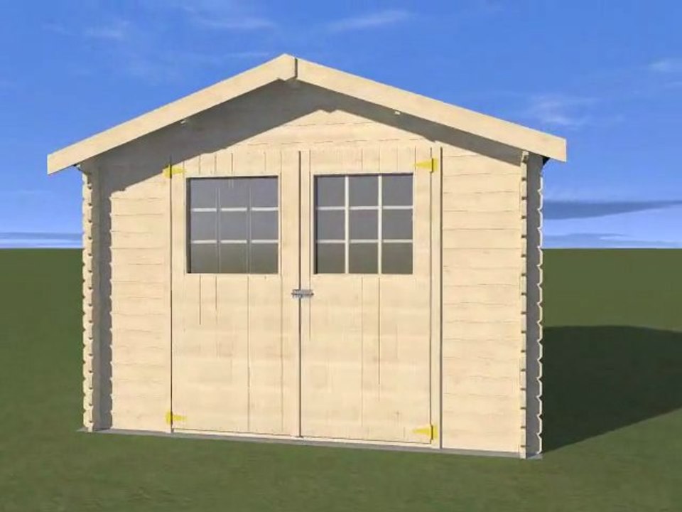 Abri de jardin en bois Isola 2000 5,9m²  - Vidéo de présentation
