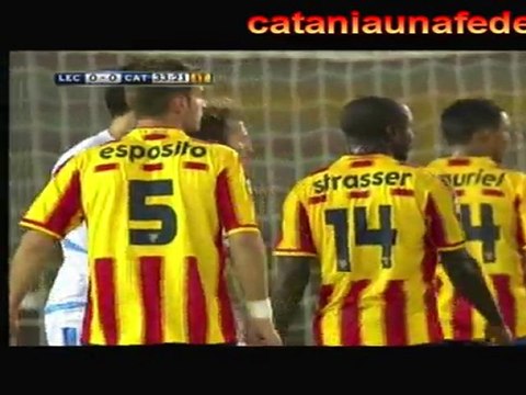 Lecce-Catania 0-1 ampia sintesi