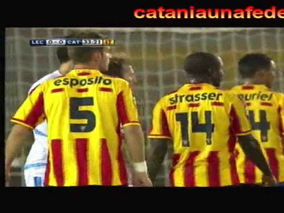 Lecce-Catania 0-1 ampia sintesi