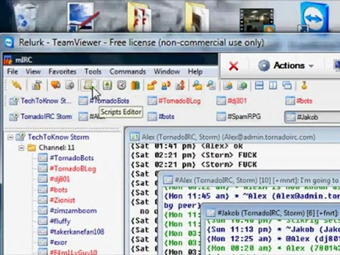 mIRC Bot Scripting Tutorial 1 - On Join_On Text Actions