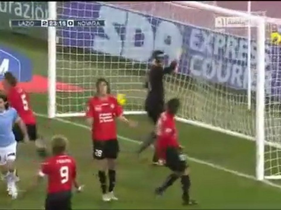 Lazio vs Novara goals 5-12-2011