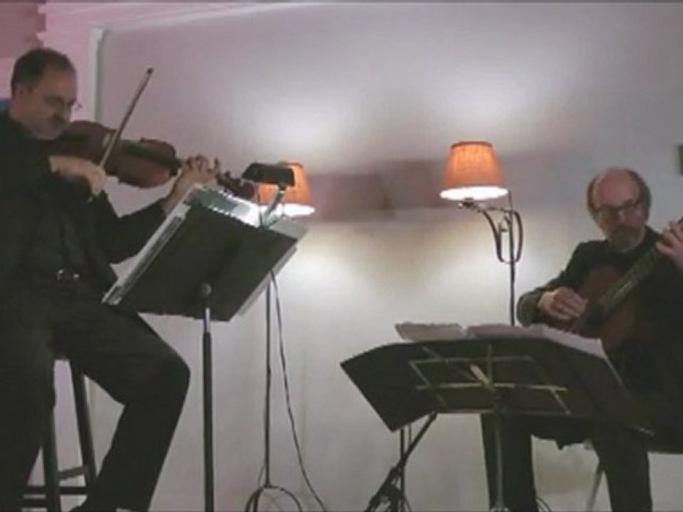 "Sonata for viola and guitar" by Jose Lezcano, 2'nd mvt.. Steven Rosen and Richard Goering