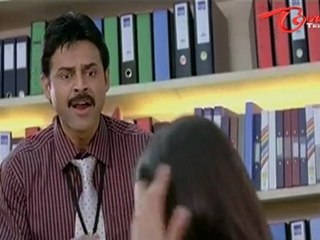 Fabulous Comedy Between Venkatesh & Trisha In Office