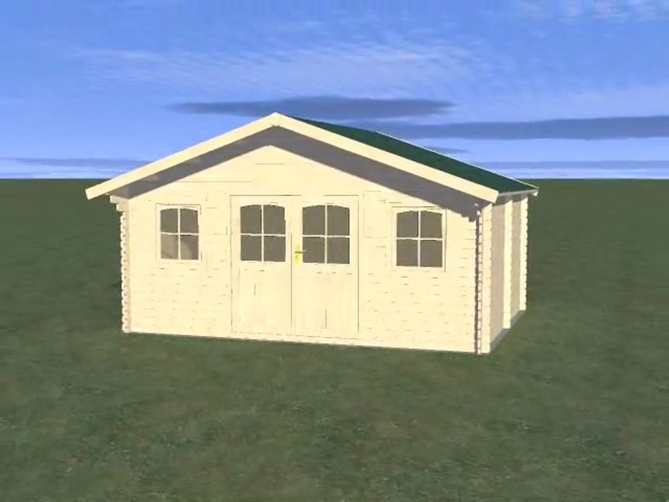 Abri de jardin en bois La Quillane 18,76m² - Vidéo de présentation