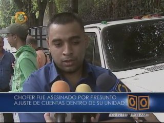Chofer fue asesinado dentro de un transporte público