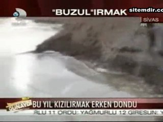 kızılırmak buz tuttu