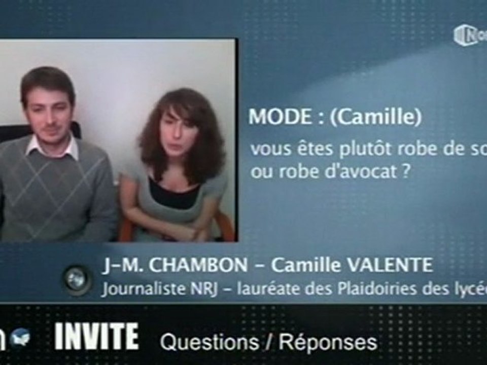 Questions Réponses: J-M Chambon - Camille Valente (Caen)