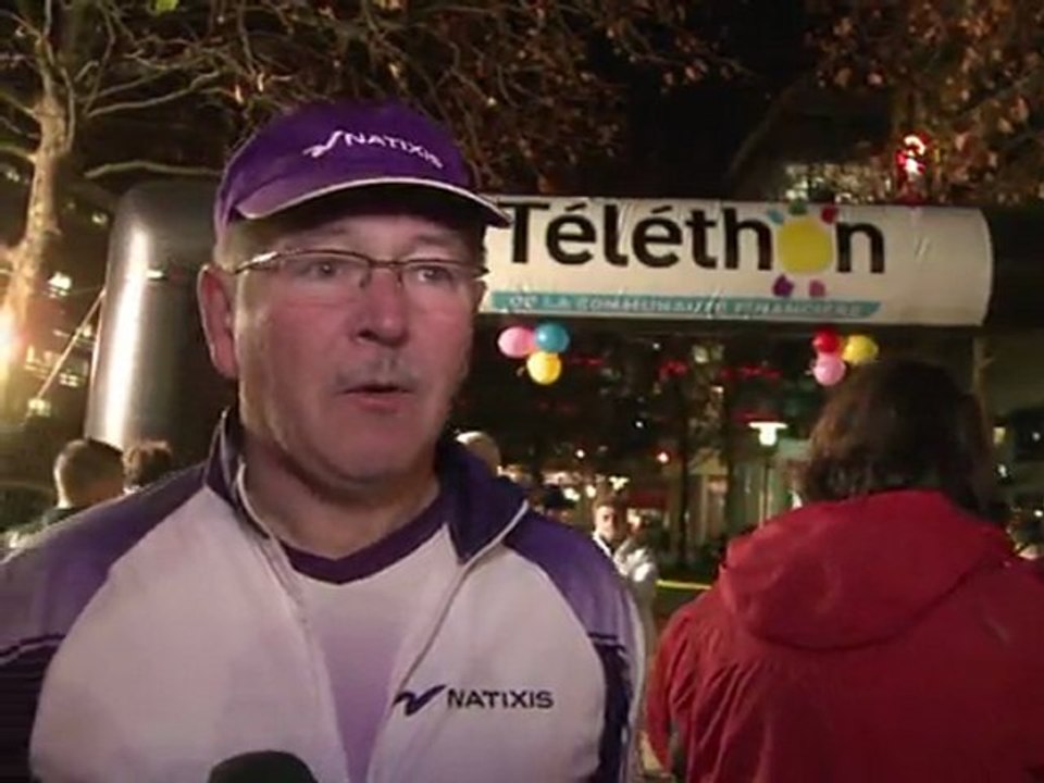 Banquiers et traders courent pour le Téléthon