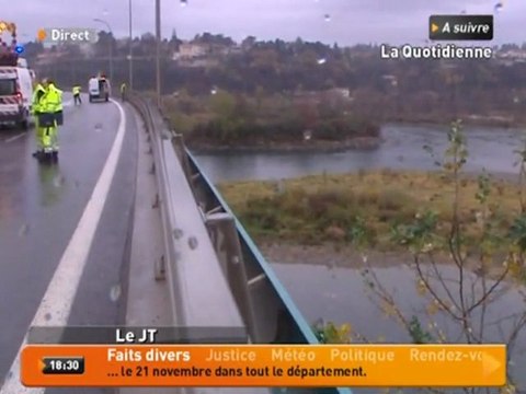 Un automobiliste chute du périphérique Nord (Lyon)