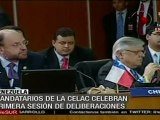 Mandatarios Celac celebran 1ª sesión de deliberaciones